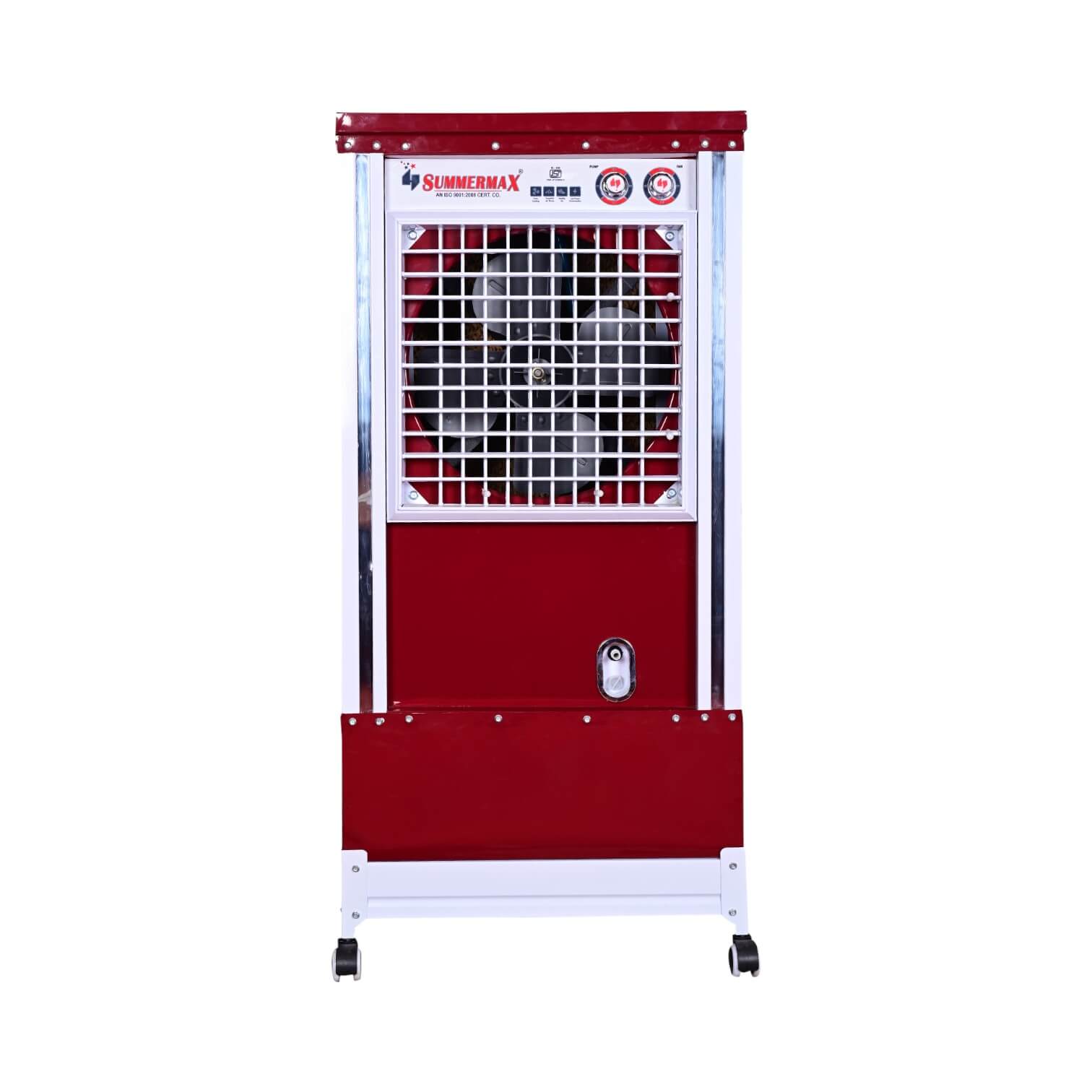 Glass Co Honey Comb 90 Litres Desert cooler (White, Red)